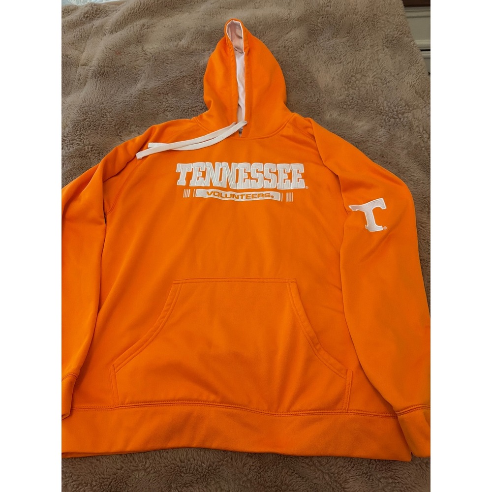 Champion Tennessee Volunteers Hoodie Mens Large Orange NCAA Pullover Sweatshirt
